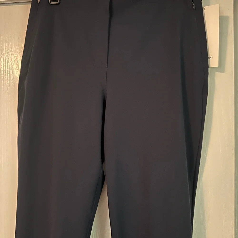 lululemon athletica smooth fit pull-on high-rise crop pants navy blue - Picture 6 of 9